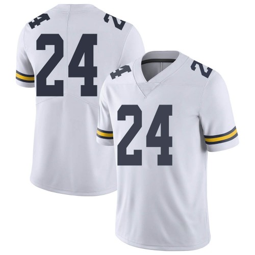 Zach Charbonnet Michigan Wolverines Youth NCAA #24 White Limited Brand Jordan College Stitched Football Jersey ASF7554NM